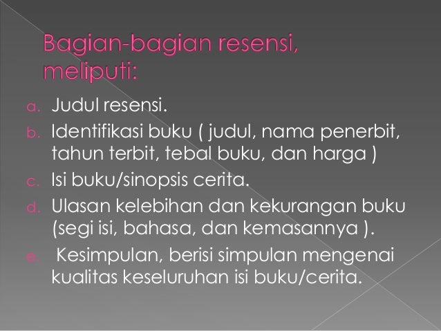 Resensi untuk tugas