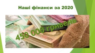 Наші фінанси за 2020
 