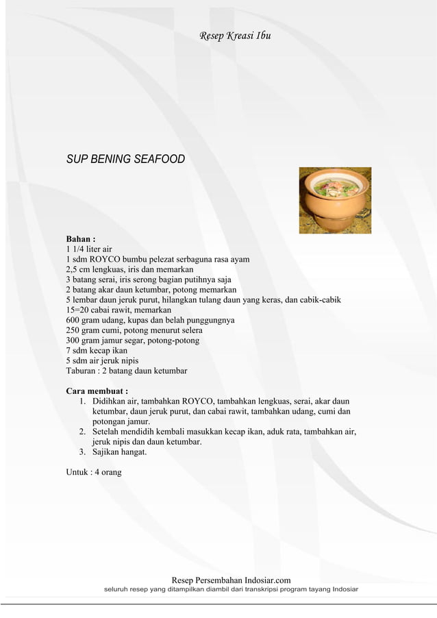 Resep Masakan | PDF