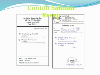 Resep dan Salinan Resep pada lingkup rumah sakit.pptx