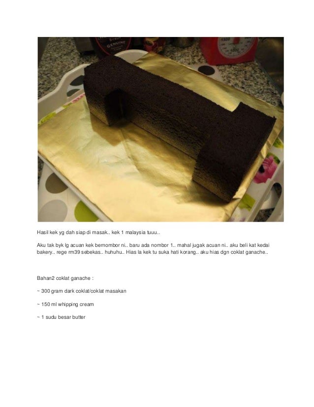 Resepi kek coklat moist Resepi kek coklat moist