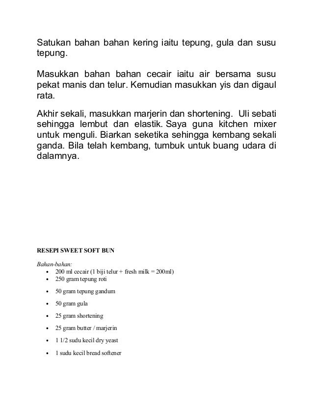 Resepi Roti