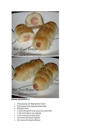 Resepi roti | DOCX