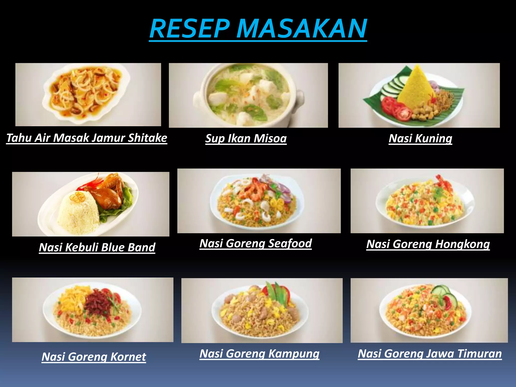 Resep masakan | PPTX