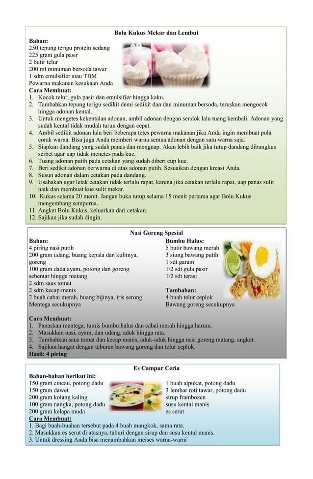 Resep Masakan | PDF