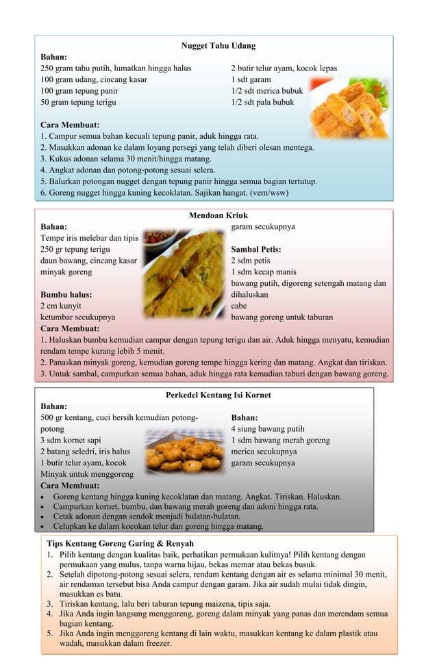 Resep Masakan | PDF