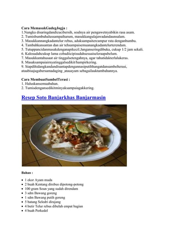 Resep masakan | DOCX