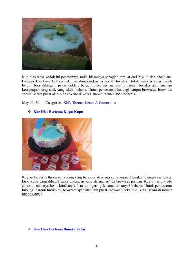 Resep membuat kue unik