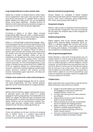 Research paper on python by Rj | PDF | Free Download