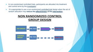 Randomizer And Non Randomised Study Research studies and classification of research studies | PDF