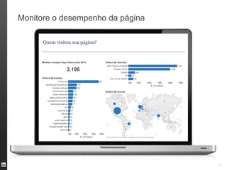 Monitore o desempenho da página

      Quem visitou sua página?




                                  41
 