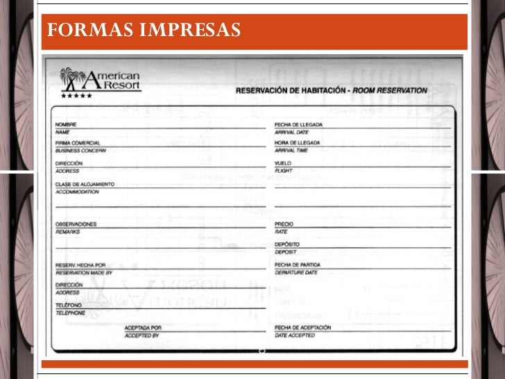 Resultado de imagen para imagen llegada de una reservacion especificando los pasos