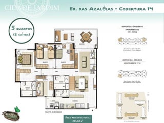 Ed. das Azaléias – Cobertura 14


5 quartos
(2 suítes)




             Área Privativa Total:
                   231,32 m²
 
