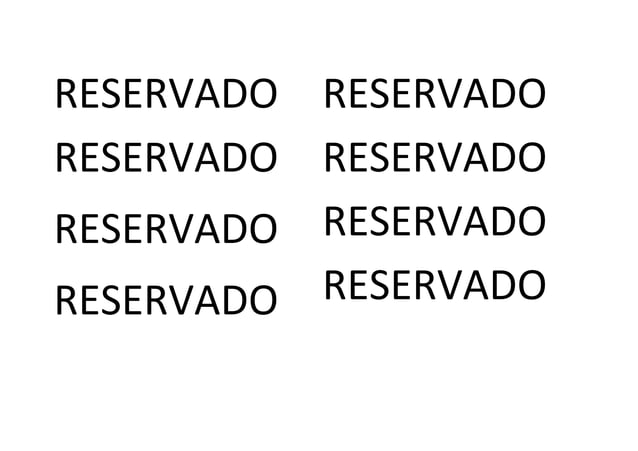 Reservado reservado | PPT