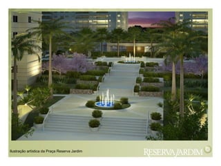 Ilustração artística da Praça Reserva Jardim
 