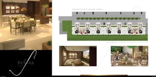 Perspectiva ilustrada do home cinema integrado ao salão de festas adulto Perspectiva ilustrada do salão de festas infantil com brinquedoteca integrada
implantação do lazer no térreo
1. Salão de festas infantil | 2. Brinquedoteca | 3. Home cinema | 4. Salão de festas adulto
1 2 3 4
Ilustração artística da implantação
PastaPre.indd 12-14 11.05.10 15:59:11
 