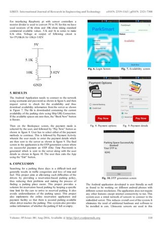 Reservation based s park system using embedded server and android ...