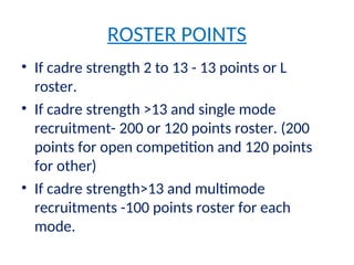 Horizontal Reservation Roster RESERVATION PPT ROSTER DATA PRESENTATION | PPT