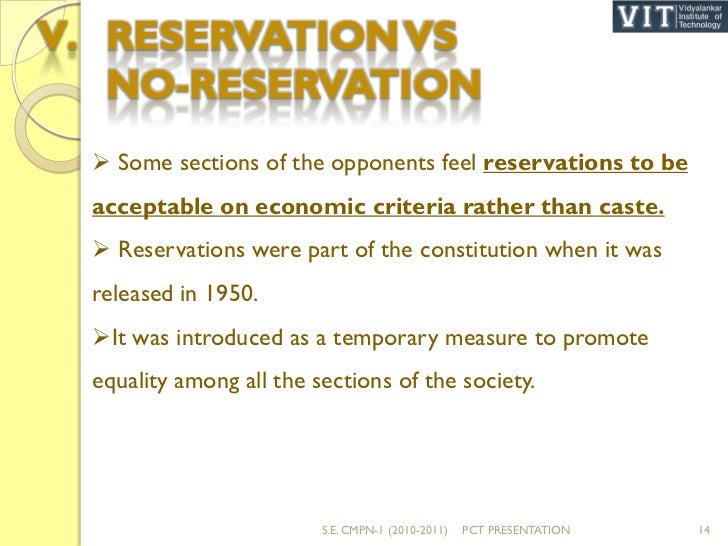 Reservation Presentation