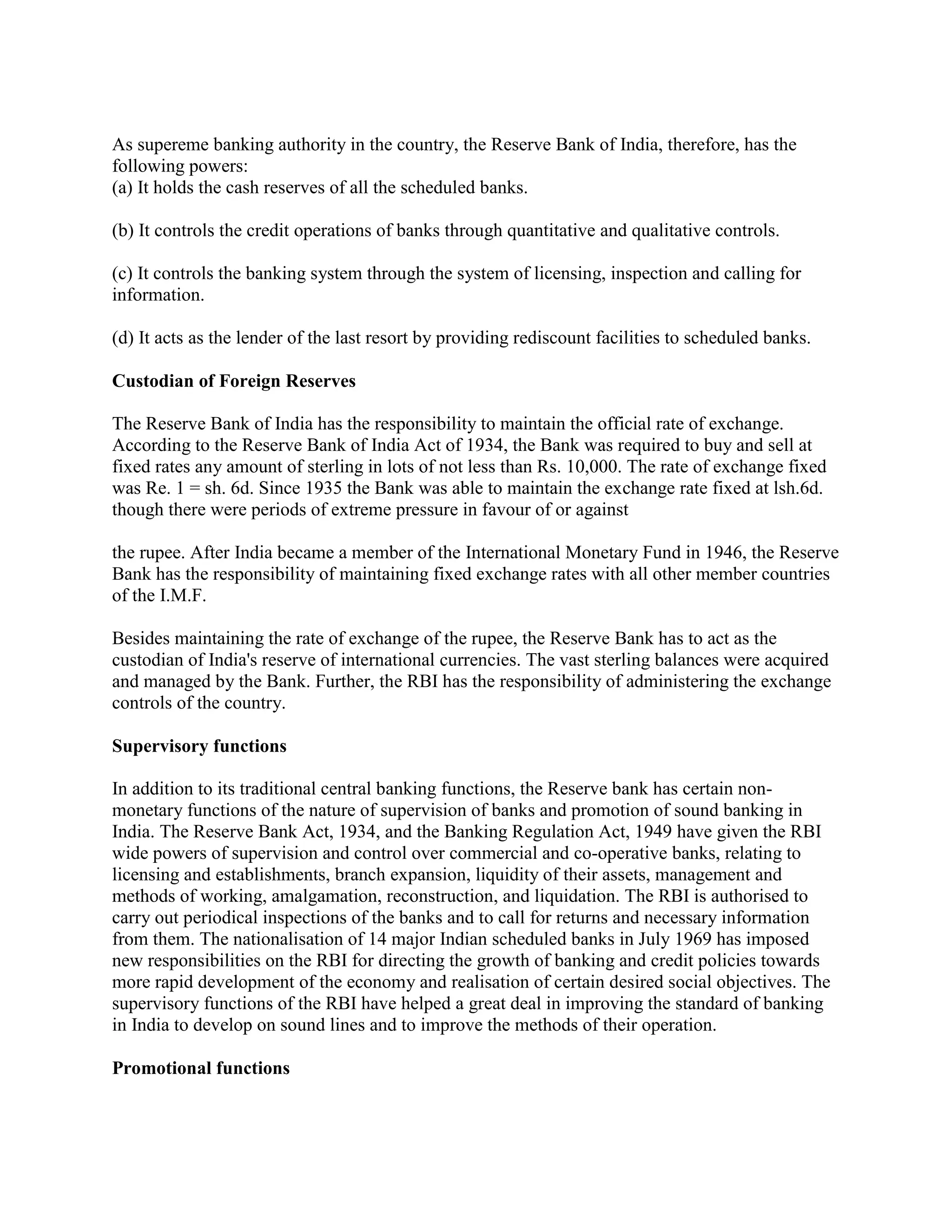 Reserve bank of india | DOCX