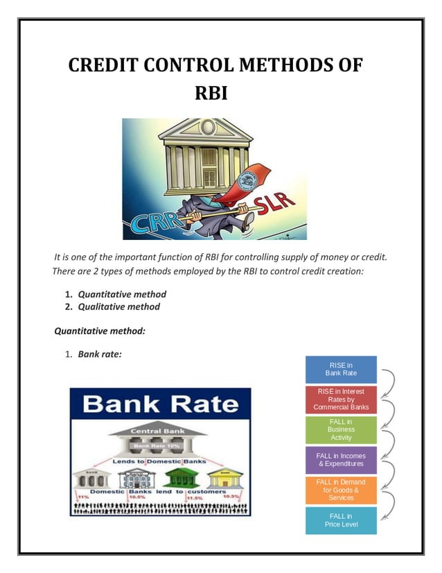Role Of Rbi In Control Of Credit Economics Project Class 12 2019 20 Role Of Rbi In Control Of Credit Economics Project Class 12 2019 20