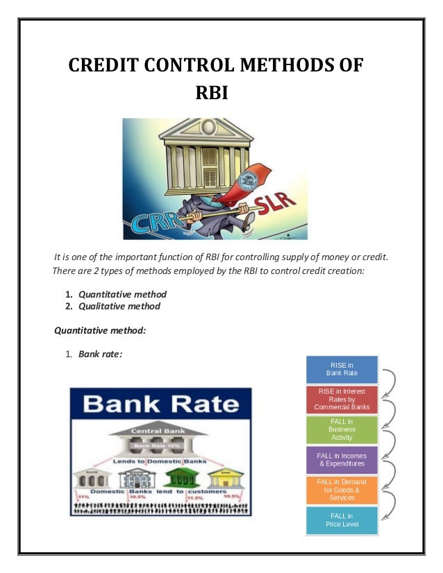 case study on rbi credit control