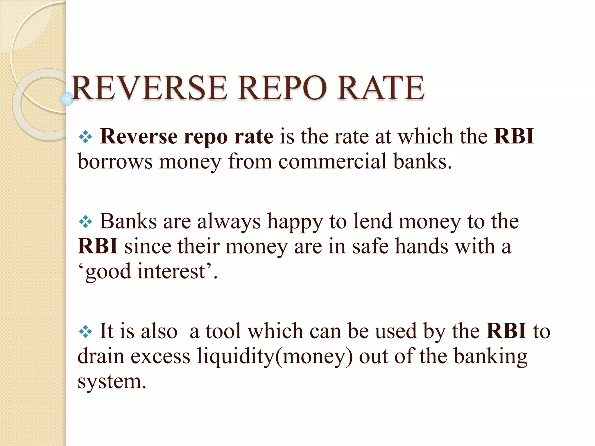 Reserve bank of india (rbi) | PPTX