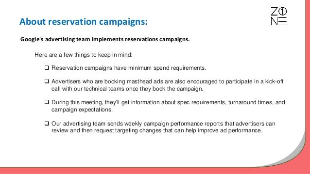 Reserved Media Placements On Youtube