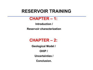 Reservoir characterization