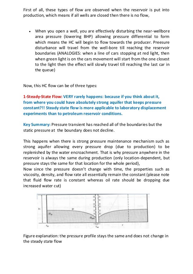 Reservoir fluid flow types
