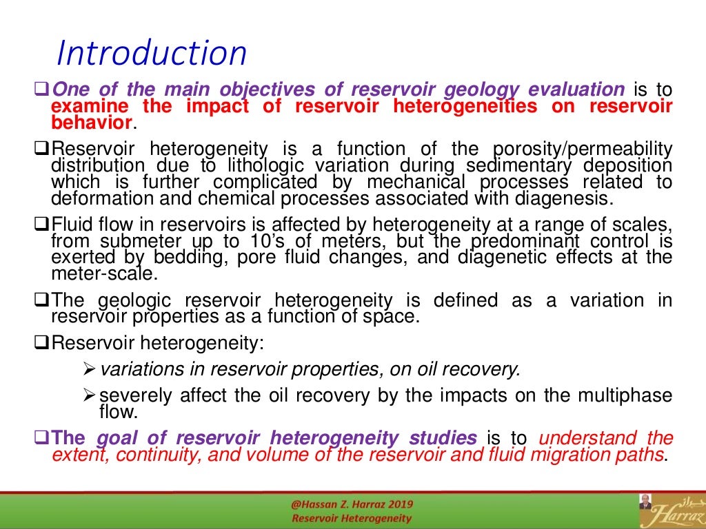 Reservoir heterogeneity