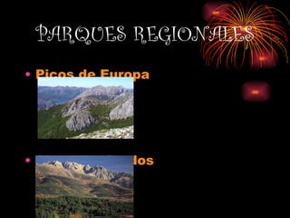 PARQUES REGIONALES Picos de Europa Sierra de Gredos 