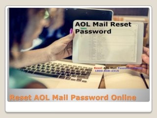 Reset AOL Mail Password Online
 