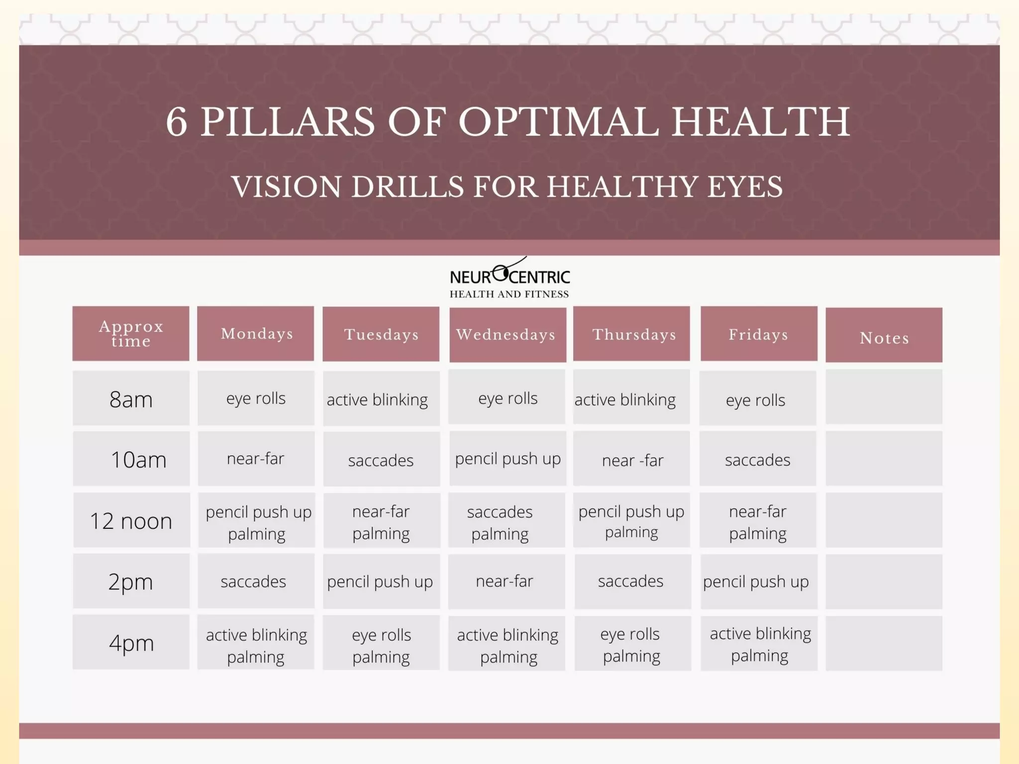 Reset your eyes in 4 weeks