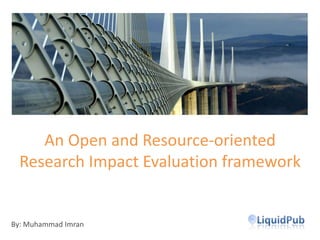 An Open and Resource-oriented Research Impact Evaluation platform By: Muhammad Imran 