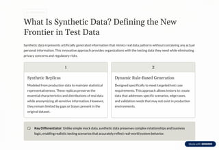 Reshaping Software Testing with Synthetic Data and Automation | PDF