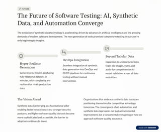Reshaping Software Testing with Synthetic Data and Automation | PDF