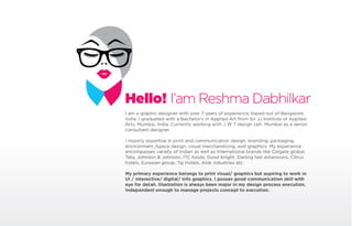Reshma graphic designer work 2014