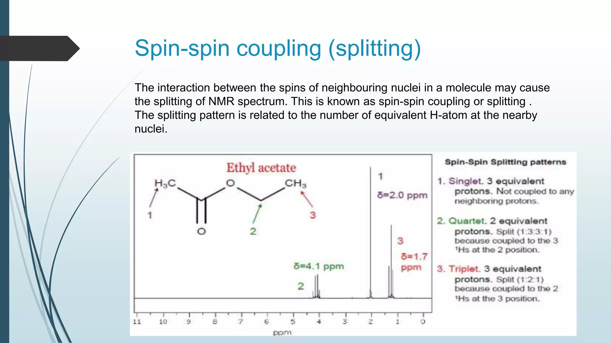Nuclear magnetic Resonance(NMR) spectroscopy | PPTX