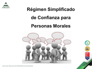 Régimen Simplificado
de Confianza para
Personas Morales
 
