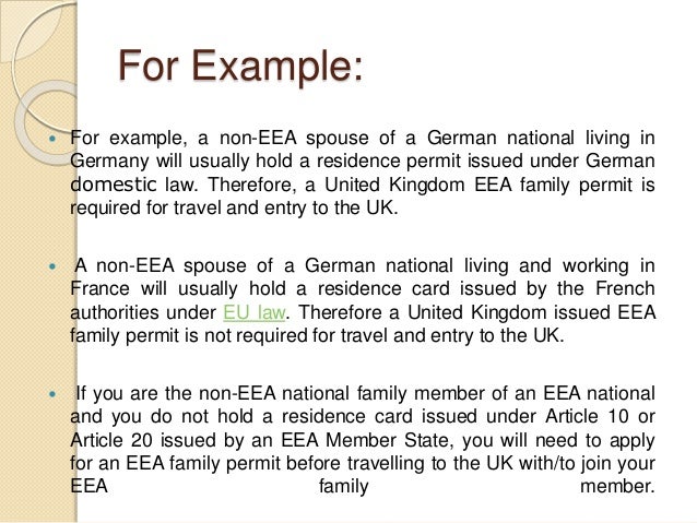 france spouse visa Card Holder UK Residence