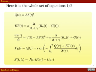 !27
Here it is the whole set of equations 1/2
Bancheri and Rigon
Summary
 
