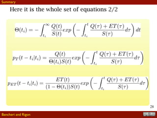 !28
Here it is the whole set of equations 2/2
Bancheri and Rigon
Summary
 