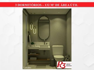 3 DORMITÓRIOS – 132 M² DE ÁREA ÚTIL
Lavabo
 