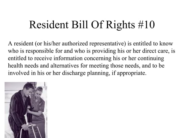 Resident Bill Of Rights & Responsibilities | PPT