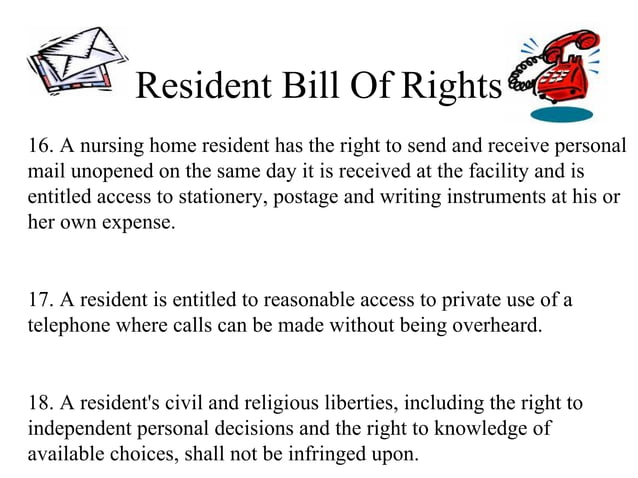 Resident Bill Of Rights & Responsibilities | PPT