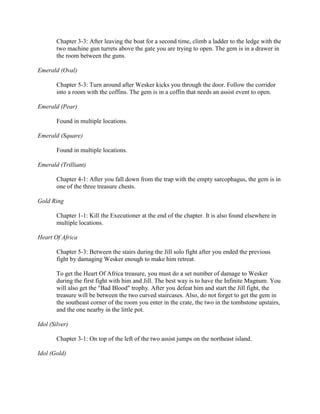 Resident evil 5 cheat codes guide DOCX