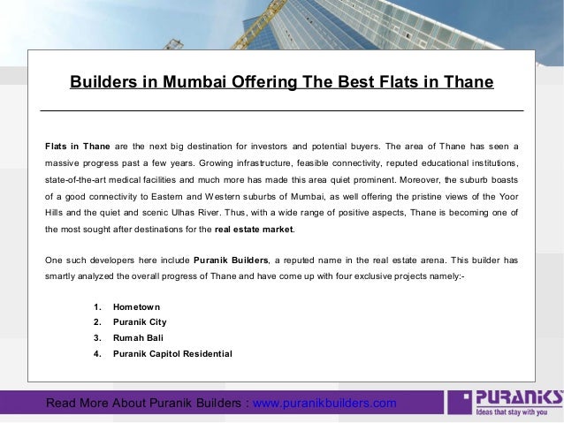 Residential Projects in Ghodbunder Road Thane West by 
