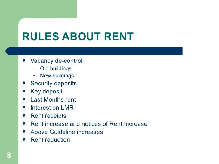 Residential Tenancies Act Basics A presentation on Tenant's rights i…