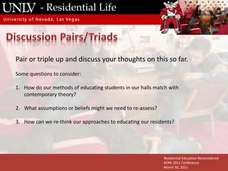  But we know little of what happens inside the mind of the student as they are learning and developing.